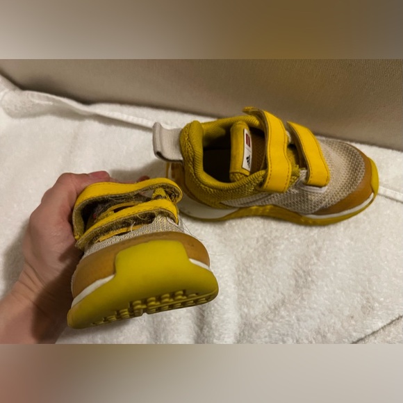 adidas x LEGO Sport Pro EL K Yellow Red Kids Preschool Running Shoes GZ2414 - Picture 10 of 16